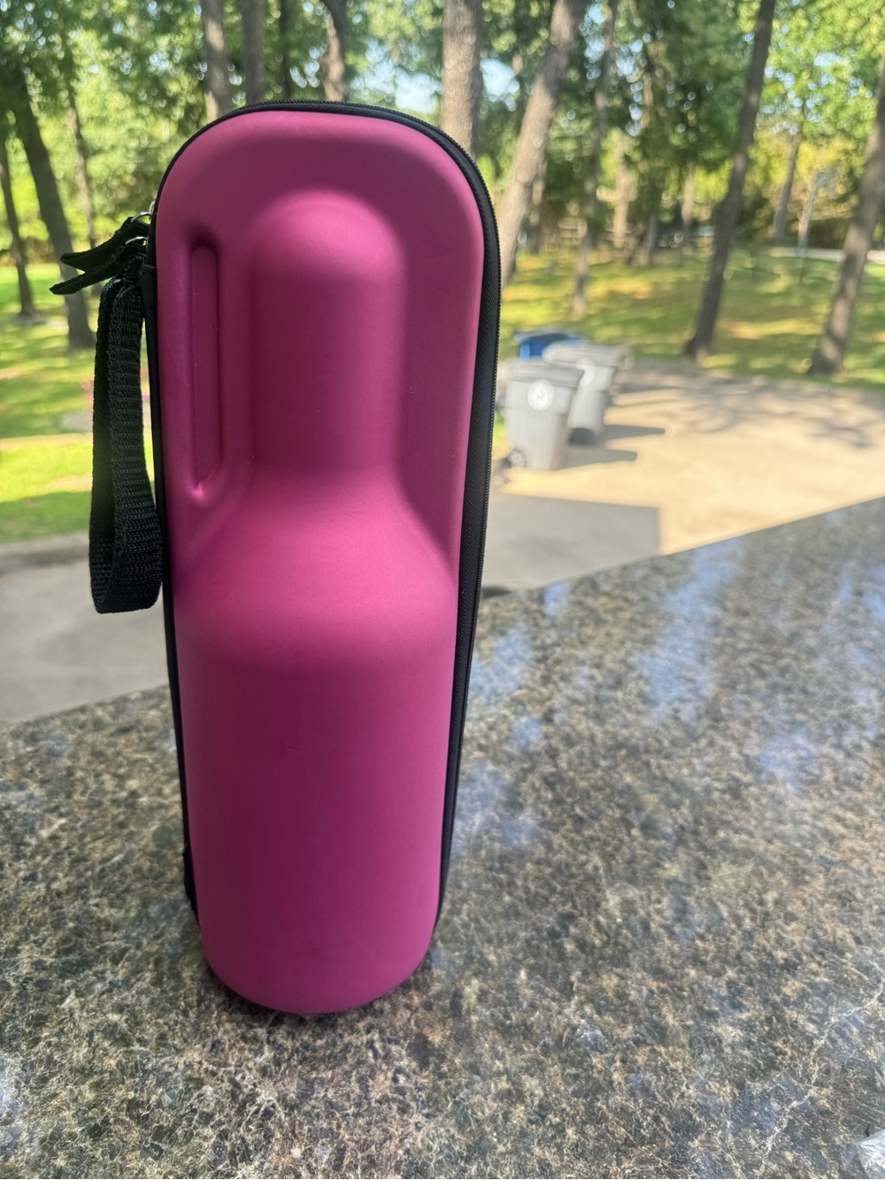 Rabbit Magenta Portable Bottle Travel Case